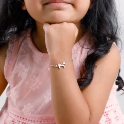 Silver Magical Unicorn Kids Bracelet (2 - 8 Years)