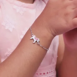 Silver Magical Unicorn Kids Bracelet (2 - 8 Years)