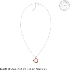 Silver Mahagauri Pendant With Link Chain