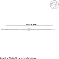Silver Mandala Bracelet Rakhi