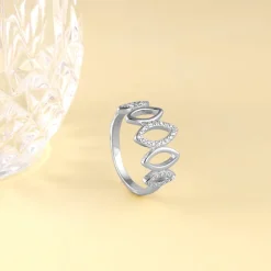 Silver Marquise Shape Ring