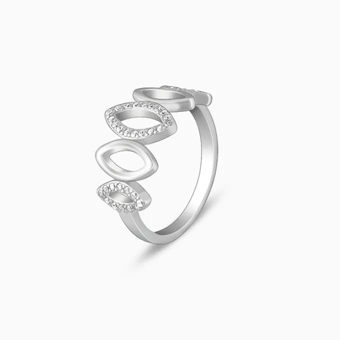 Silver Marquise Shape Ring