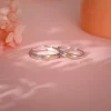 Silver Meant to Be Couple Rings