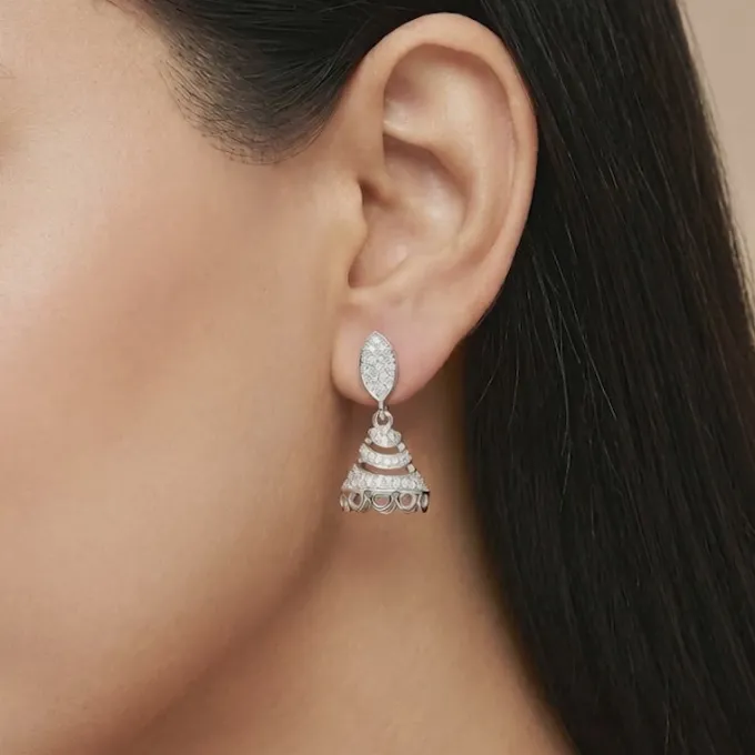Silver Meher Jhumki