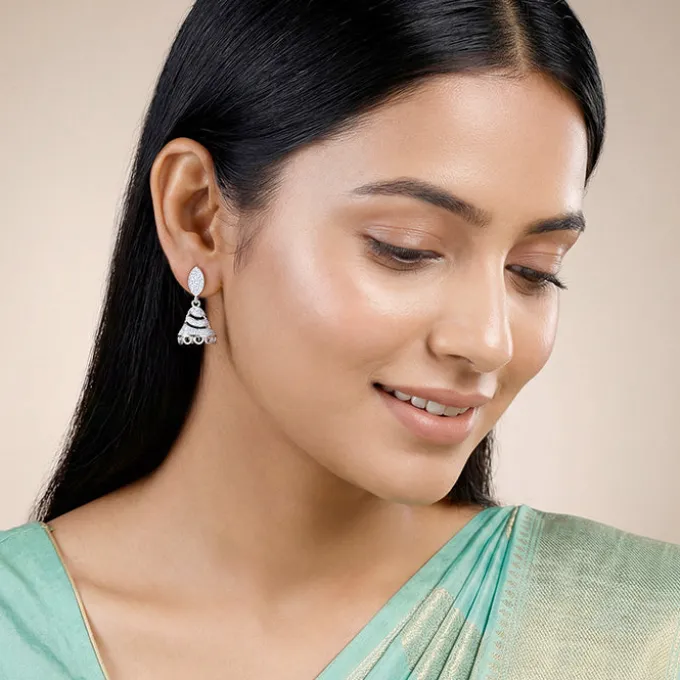 Silver Meher Jhumki