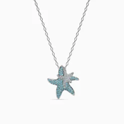 Silver Melia Pendant with Link Chain