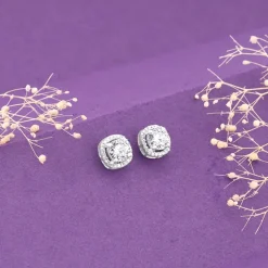 Silver Memorable Zircon Earrings