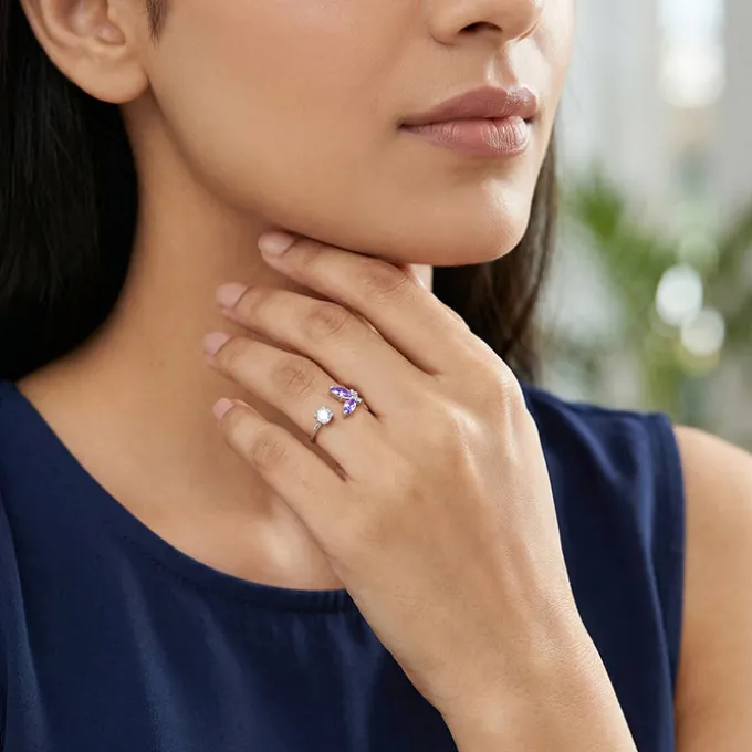 Silver Mermaid Muse Ring