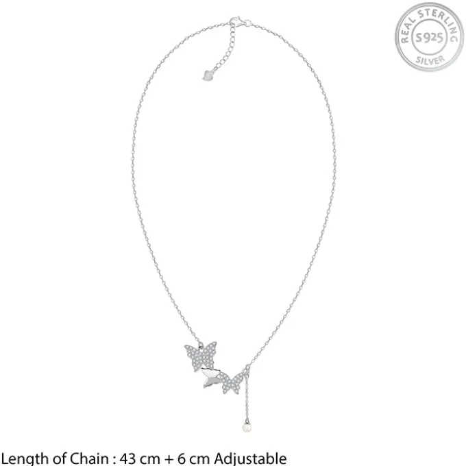 Silver Meryl Pearl Necklace