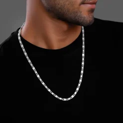 Silver Metal Mingle Chain for Him