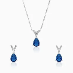 Silver Midnight Blue Set