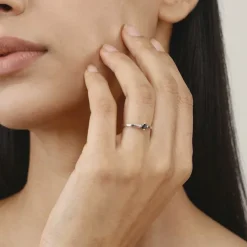 Silver Midnight Crown Ring