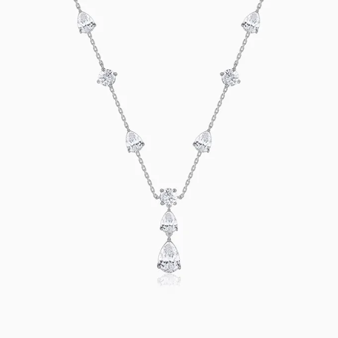 Silver Midnight Rain Necklace