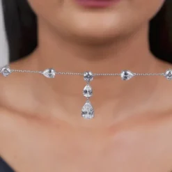 Silver Midnight Rain Necklace