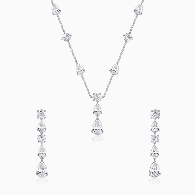 Silver Midnight Rain Set