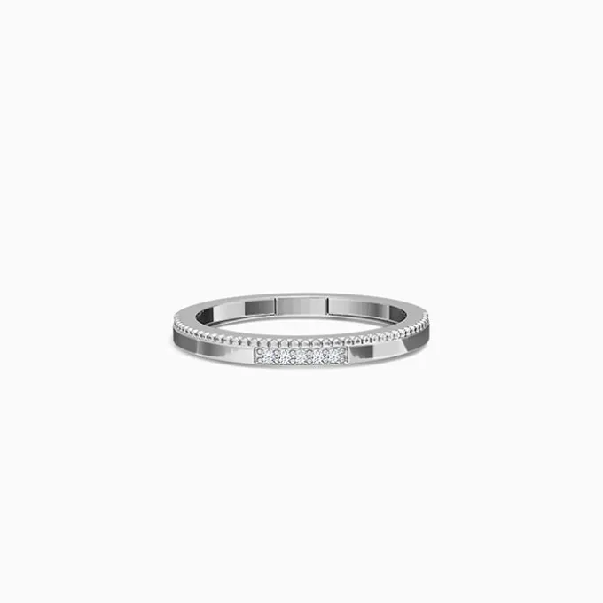 Silver Milgrain Edging Ring (Size 12)