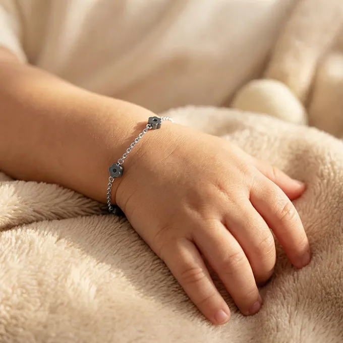 Silver Mini Meadow Kids Bracelet (0 - 2 Years)