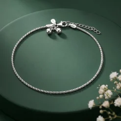 Silver Minimal Shine Anklet