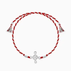 Silver Minimal Swastika Rakhi