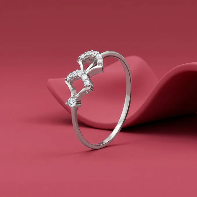 Silver Mist Edge Ring (Size 12)