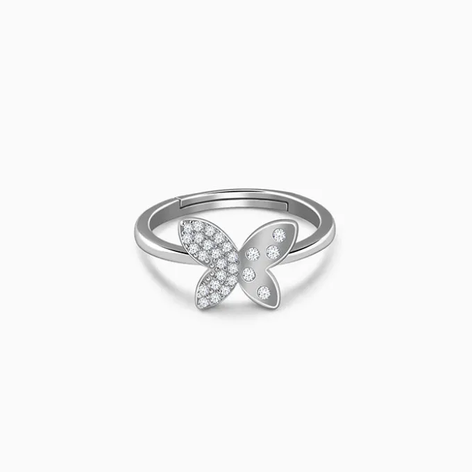 Silver Mod Flutter Ring (Size 12)