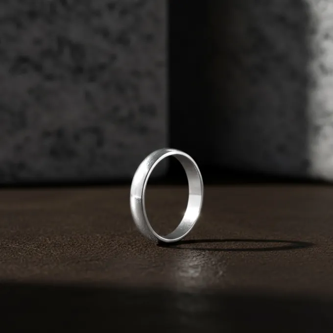 Silver Modern Grace Ring For Him