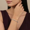 Silver Modern Nazar Bracelet