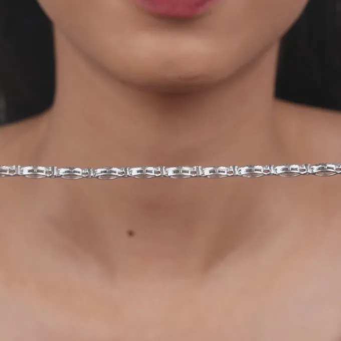Silver Modern Nazar Bracelet