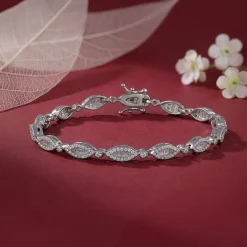 Silver Modern Nazar Bracelet