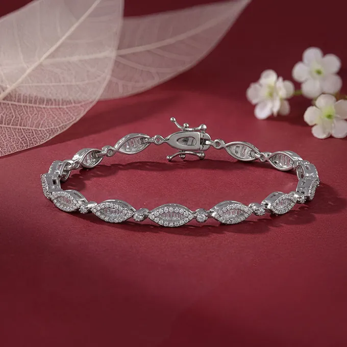 Silver Modern Nazar Bracelet