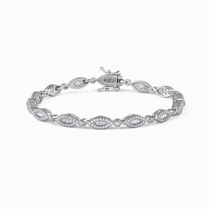 Silver Modern Nazar Bracelet