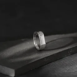 Silver Modern Simplicity Ring For Him
