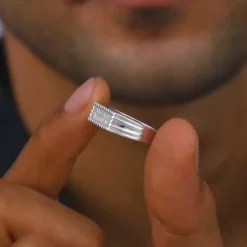 Silver Modern Simplicity Ring For Him