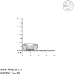 Silver Modern Simplicity Ring For Him