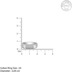 Silver Modern Simplicity Ring For Him