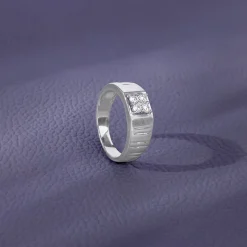 Silver Monolith Ring For Him