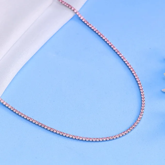 Silver Moonlit Grace Tennis Necklace