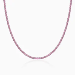 Silver Moonlit Grace Tennis Necklace