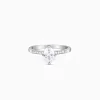 Silver Moonlit Marquise Ring