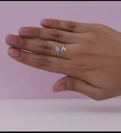 Silver Moonstone Visionary Ring