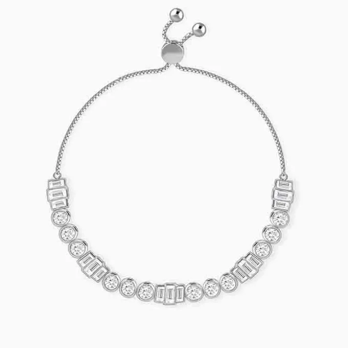 Silver Morse Code Bracelet