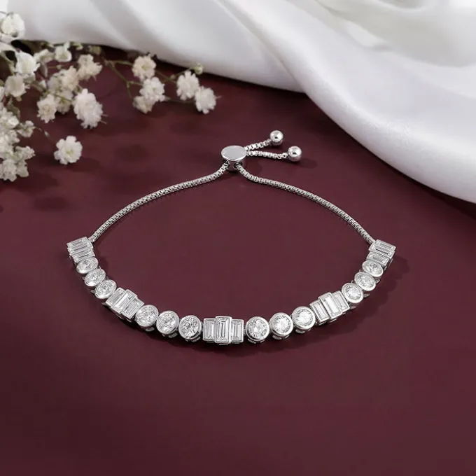 Silver Morse Code Bracelet