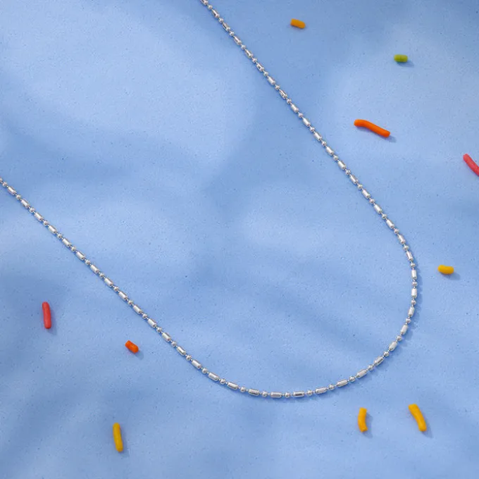 Silver Morse Kids Chain