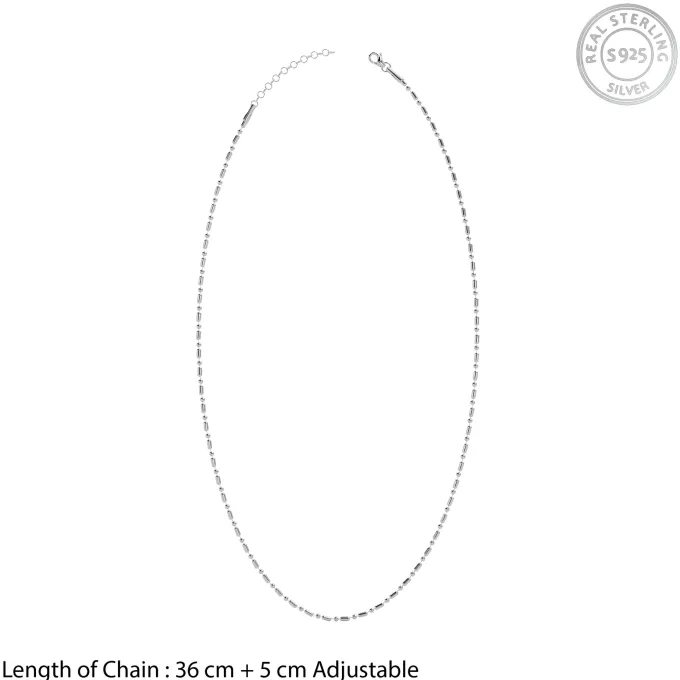 Silver Morse Kids Chain