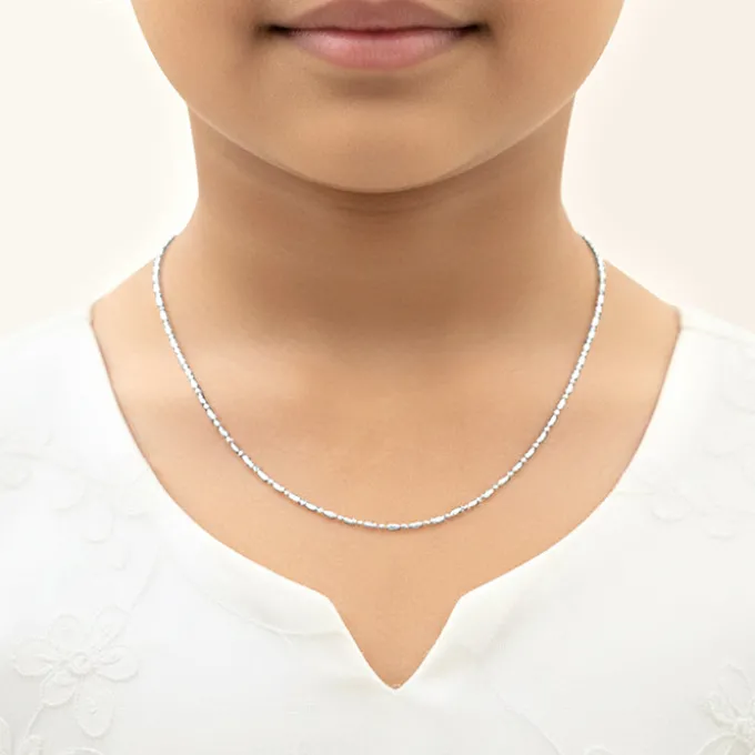 Silver Morse Kids Chain