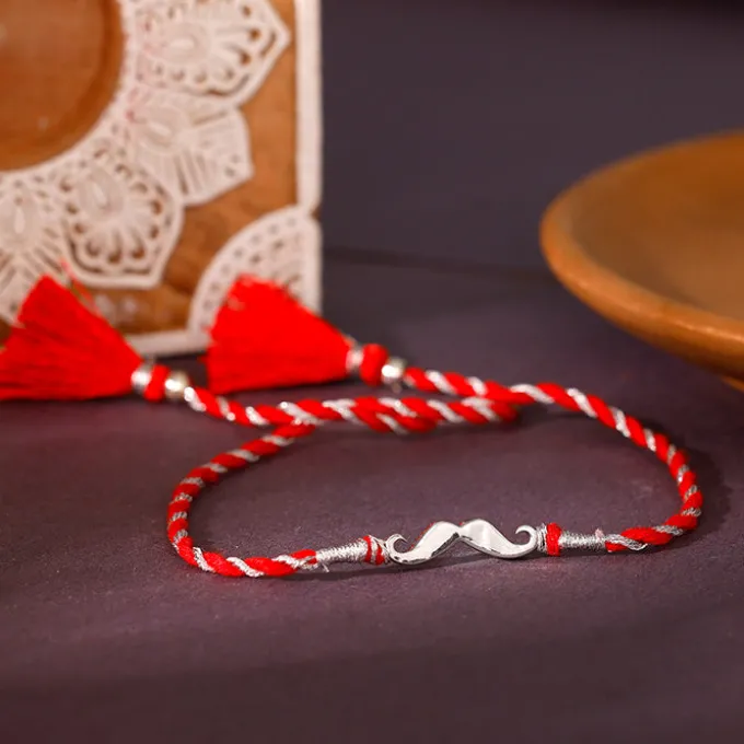 Silver Moustache (Moonchh) Rakhi