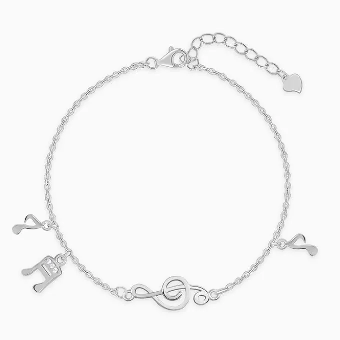 Silver Music Lover Bracelet