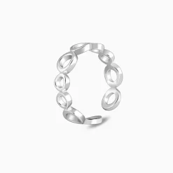 Silver Mystic Circles Toe Rings