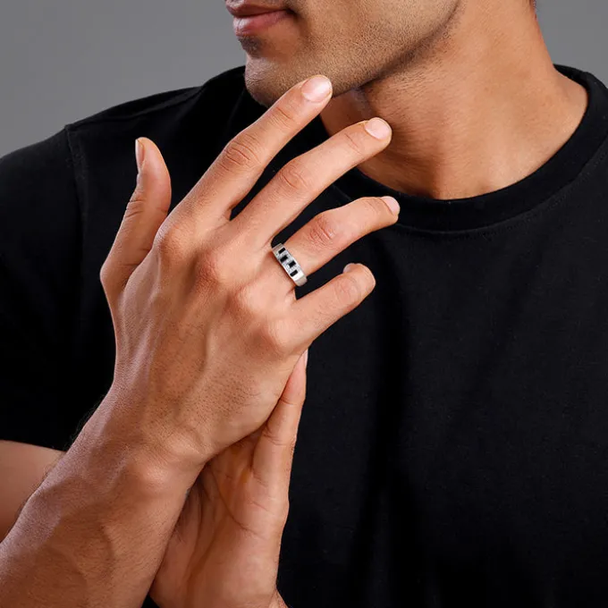 Silver Mystic Style Ring For Him