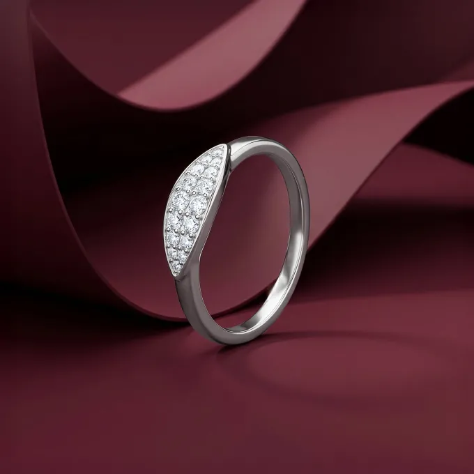 Silver Navette Ring (Size 12)
